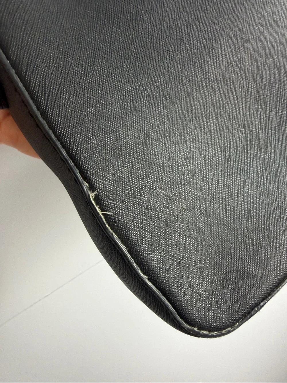 Kate Spade New York Black Saffiano Leather Crossbody Bag (Needs Repair)